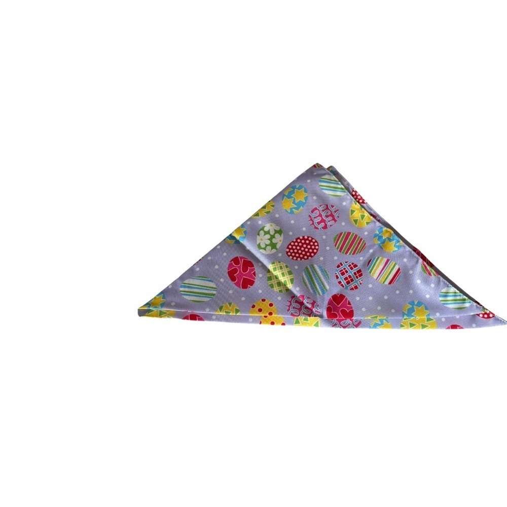 Easter Dog Bandana. Colourful 2 sided, 2 Piece.